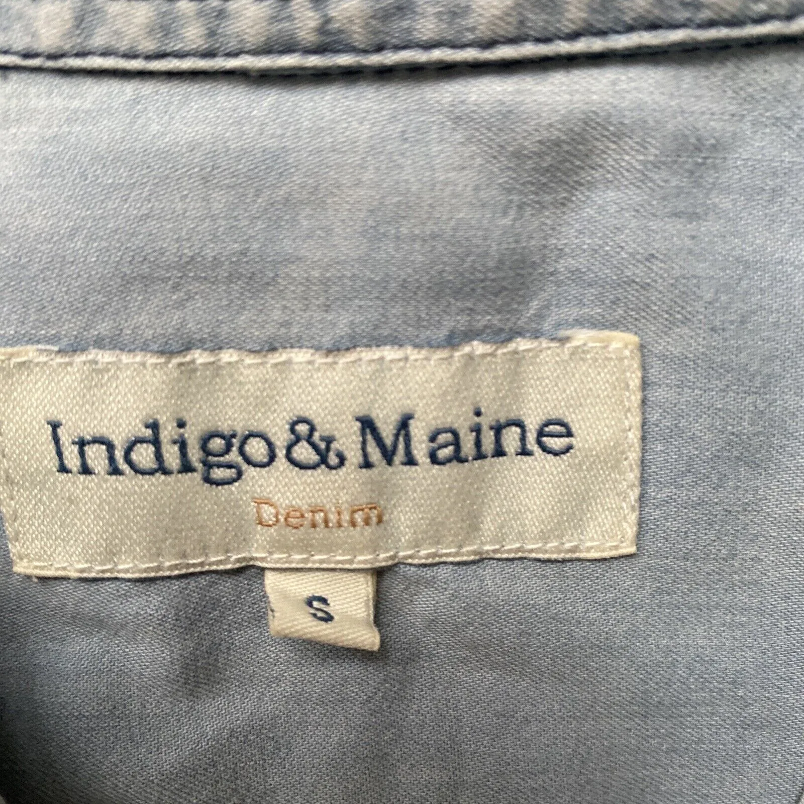 Jeans uomo Indigo And Maine piccolo maniche lunghe blu chiaro top-