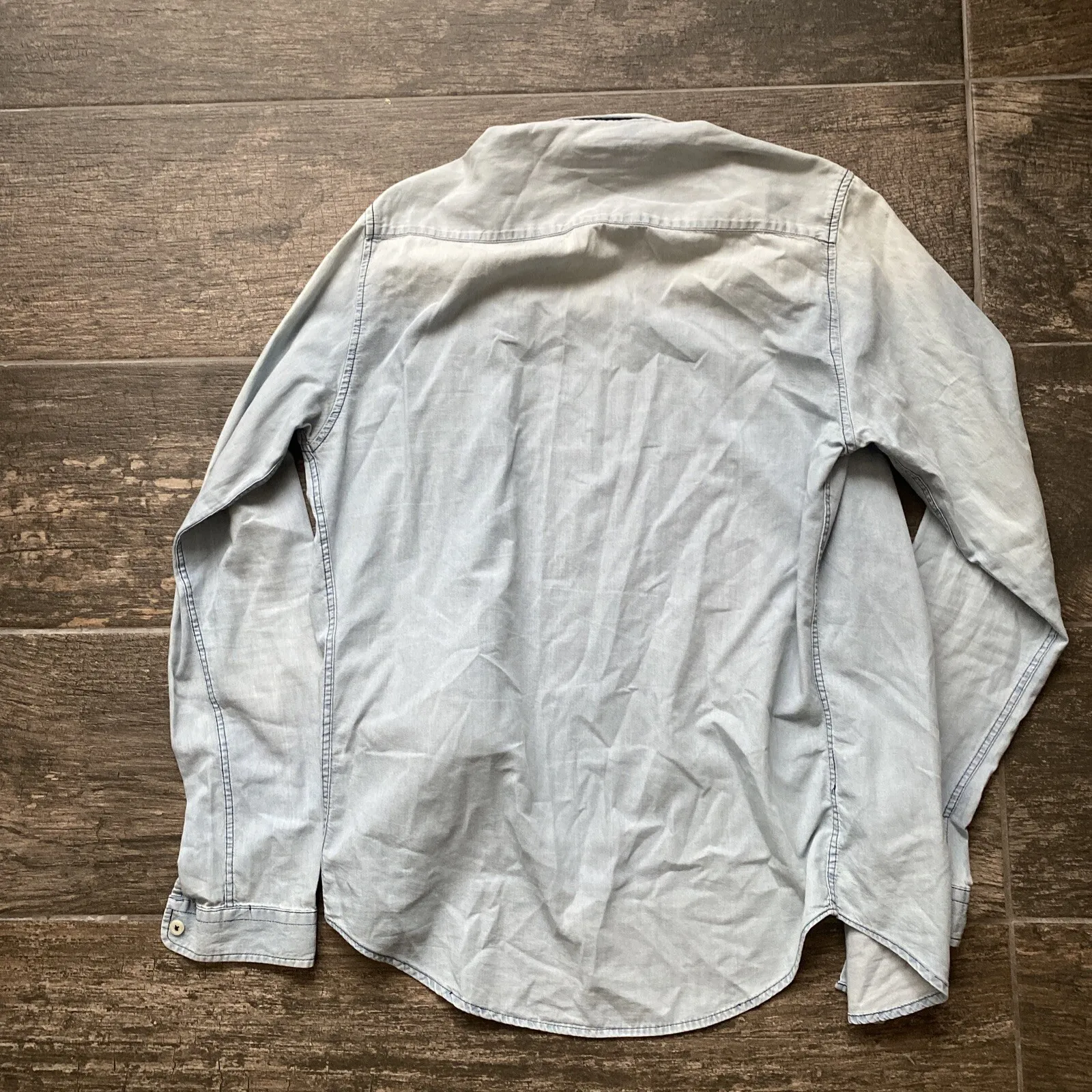 Jeans uomo Indigo And Maine piccolo maniche lunghe blu chiaro top-