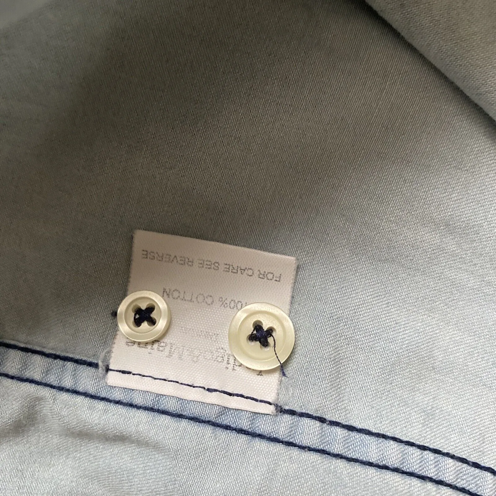 Jeans uomo Indigo And Maine piccolo maniche lunghe blu chiaro top-