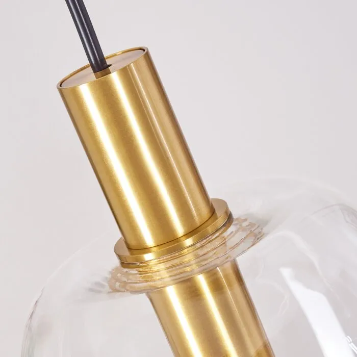 Kenong Lampadario a sospensione Ottone, 3-Luci