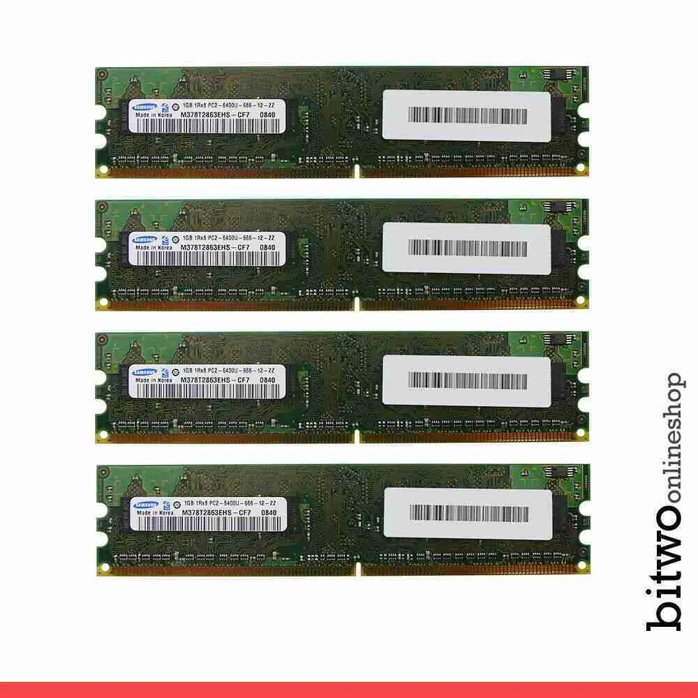 Kit 4Gb 4x 1Gb Memoria Ram Samsung Per PC Computer DDR2 800Mhz 