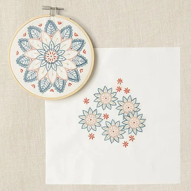 Kit di ricamo duo - Mandala floreale - DMC