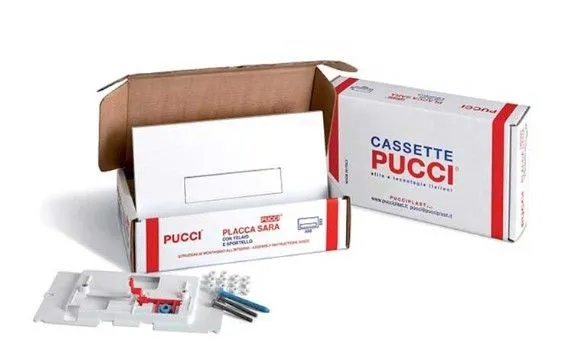 Kit Rinnova Placca di Comando Bianca Sara Monotasto 10mm Pucci 80179680