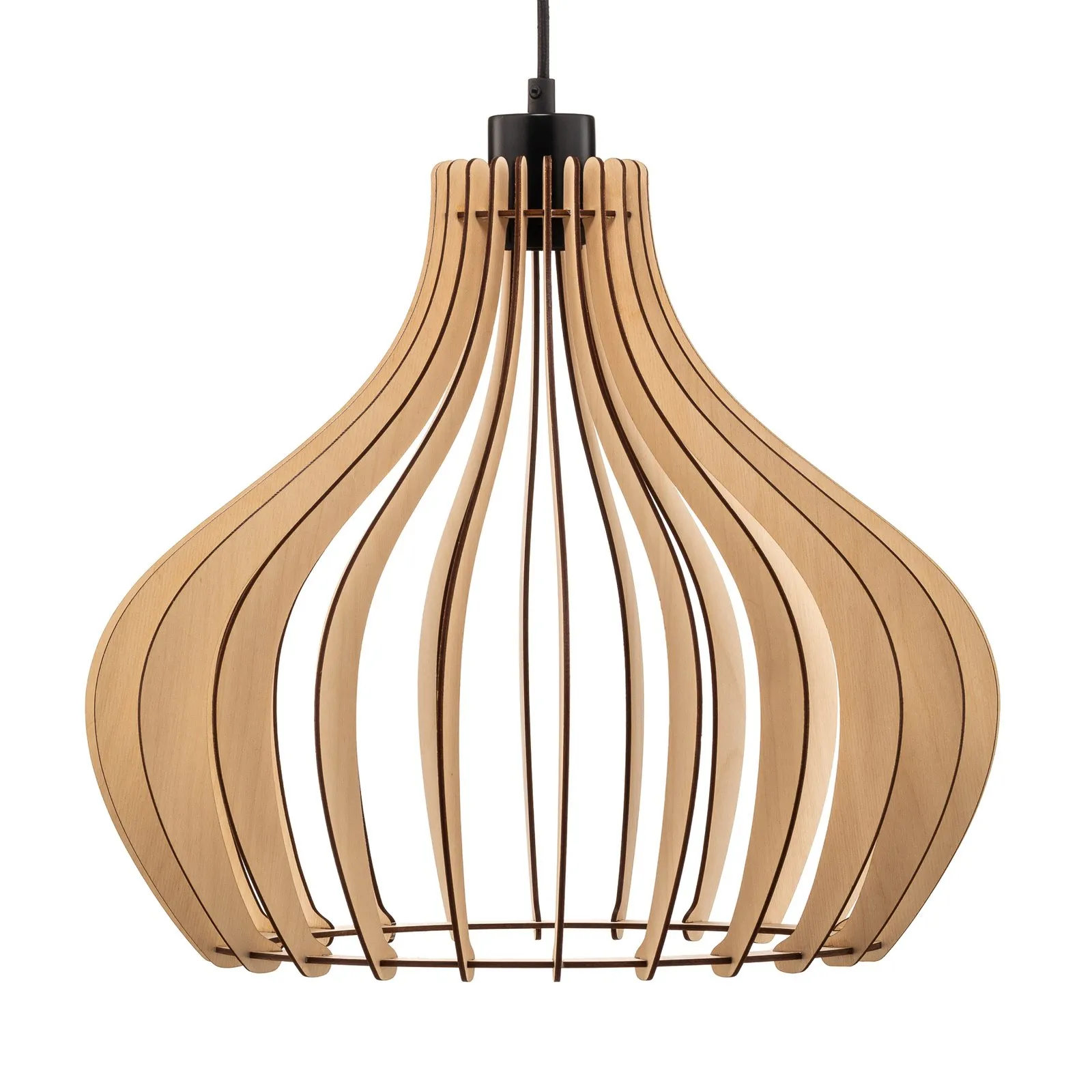 Lampada a sospensione Envostar Faje, compensato di betulla, a 1 luce