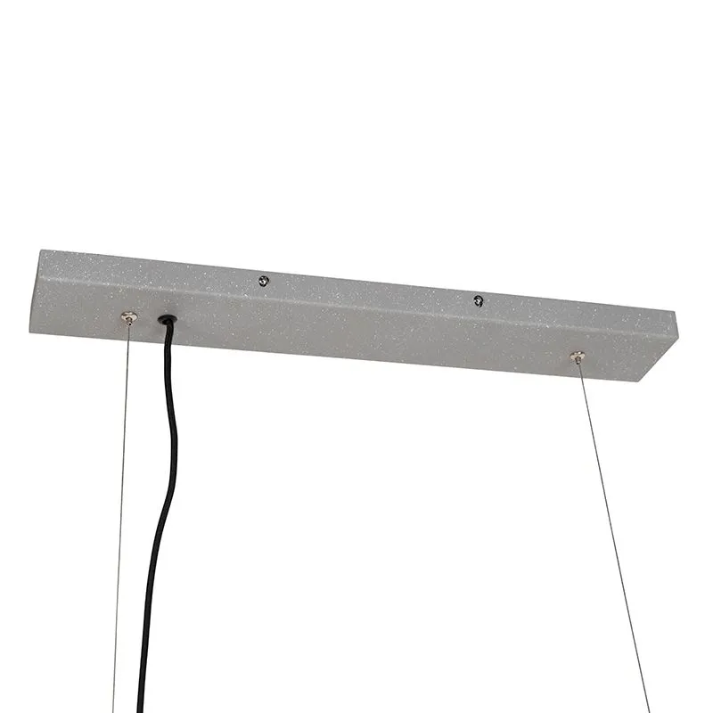 Lampada a sospensione industriale 4-grigio chiaro - Antigo