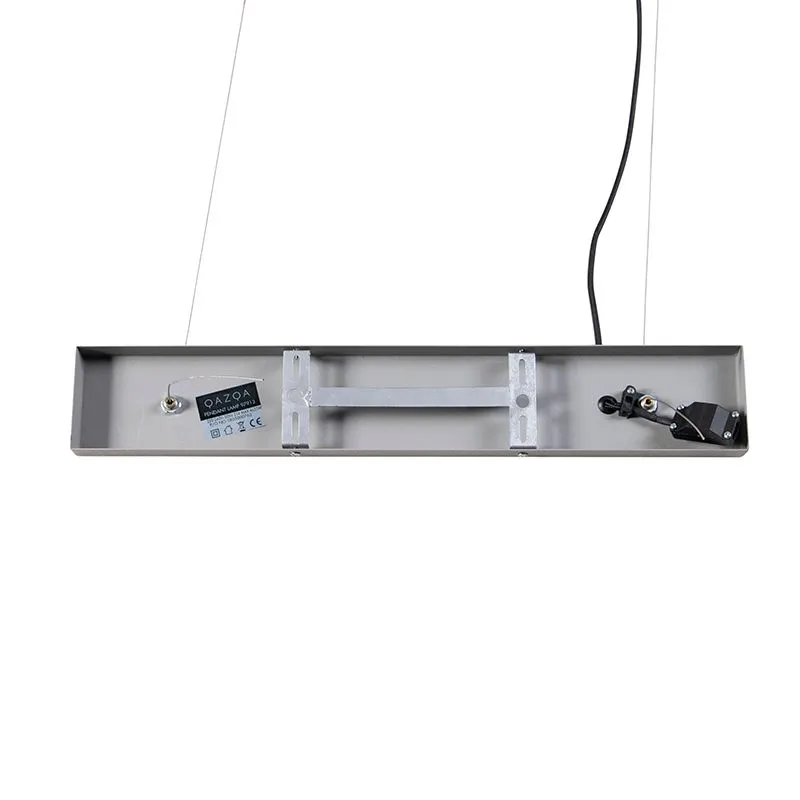 Lampada a sospensione industriale 4-grigio chiaro - Antigo