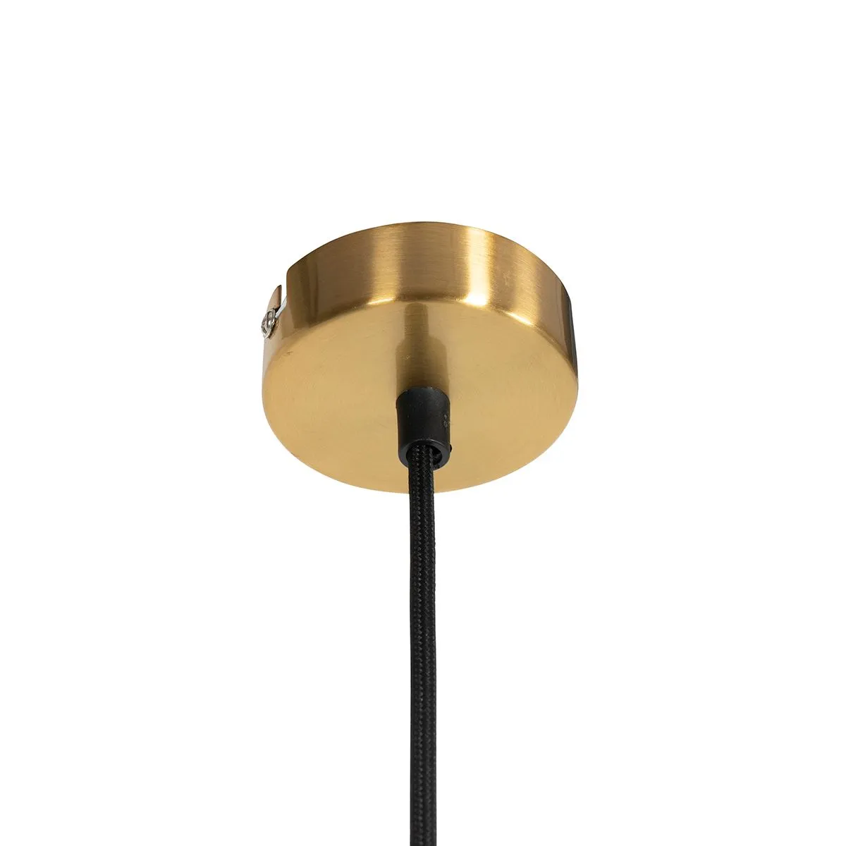 Lampada a sospensione intelligente in ottone con vetro fumé incluso WiFi A60 - Vidra