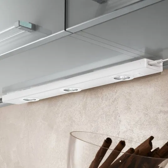 Lampada da mobili Kob LED con interruttore, bianco