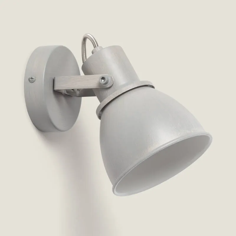 Lampada da Parete Alluminio Orientabile 1 Faretto Emery