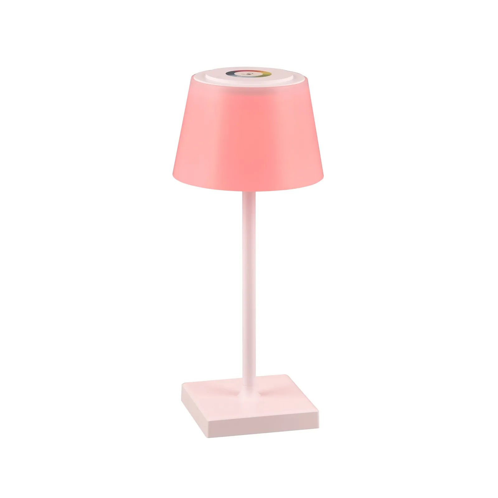 Lampada LED tavolo Sanchez, RGBW e dimmer, bianco