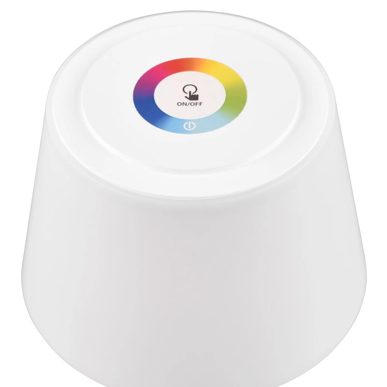 Lampada LED tavolo Sanchez, RGBW e dimmer, bianco