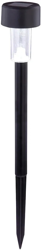 Lampada solare da esterno Globo LED in plastica nera con picchetto