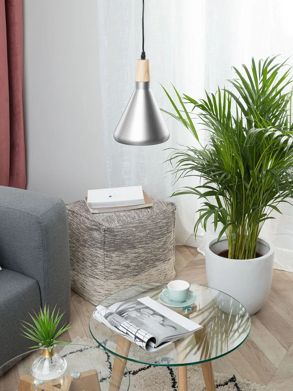 Lampadario ARDA Metallo Argento
