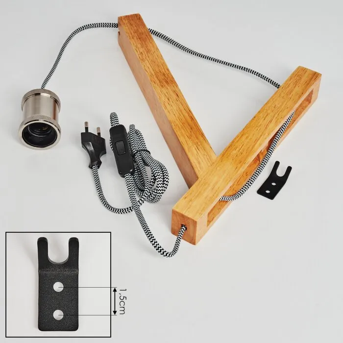 Laveille Applique Écru, Nichel opaco, 1-Luce
