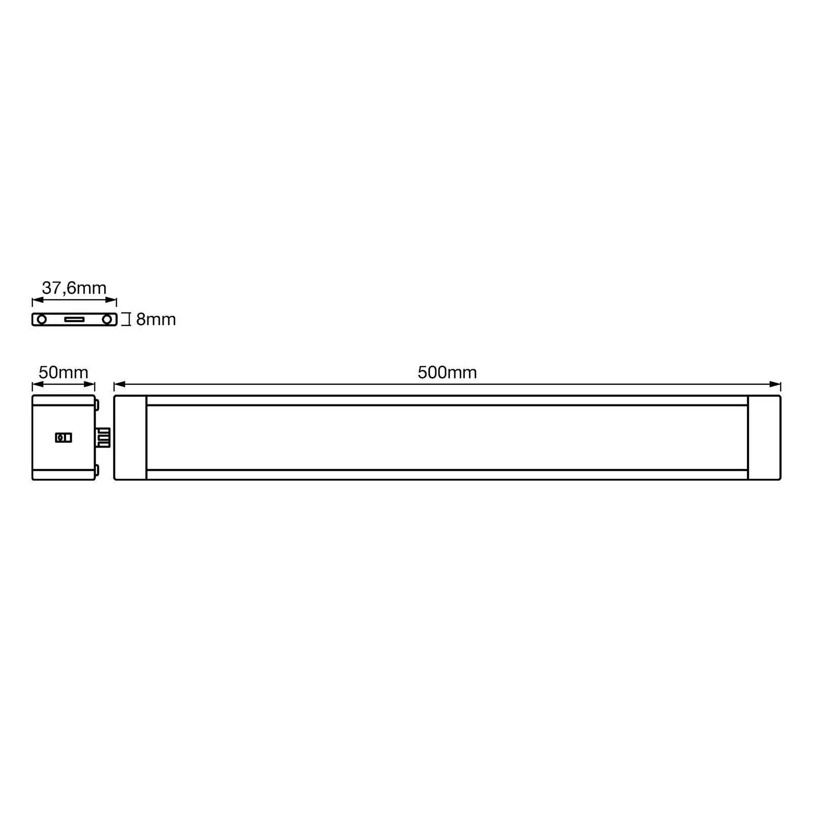 LEDVANCE Cabinet Slim lampada da mobili 50cm 2x