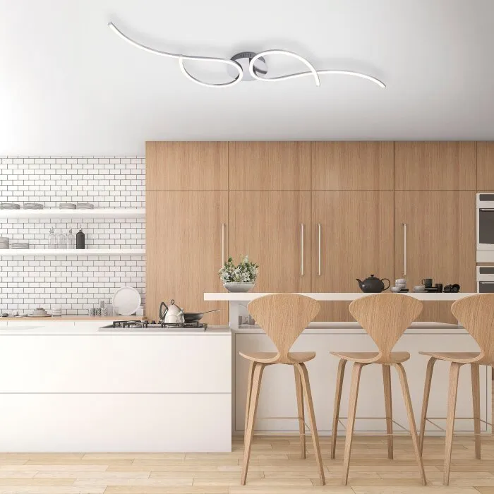 Leuchten-Direkt TYLER Plafoniera LED, 2-Luci