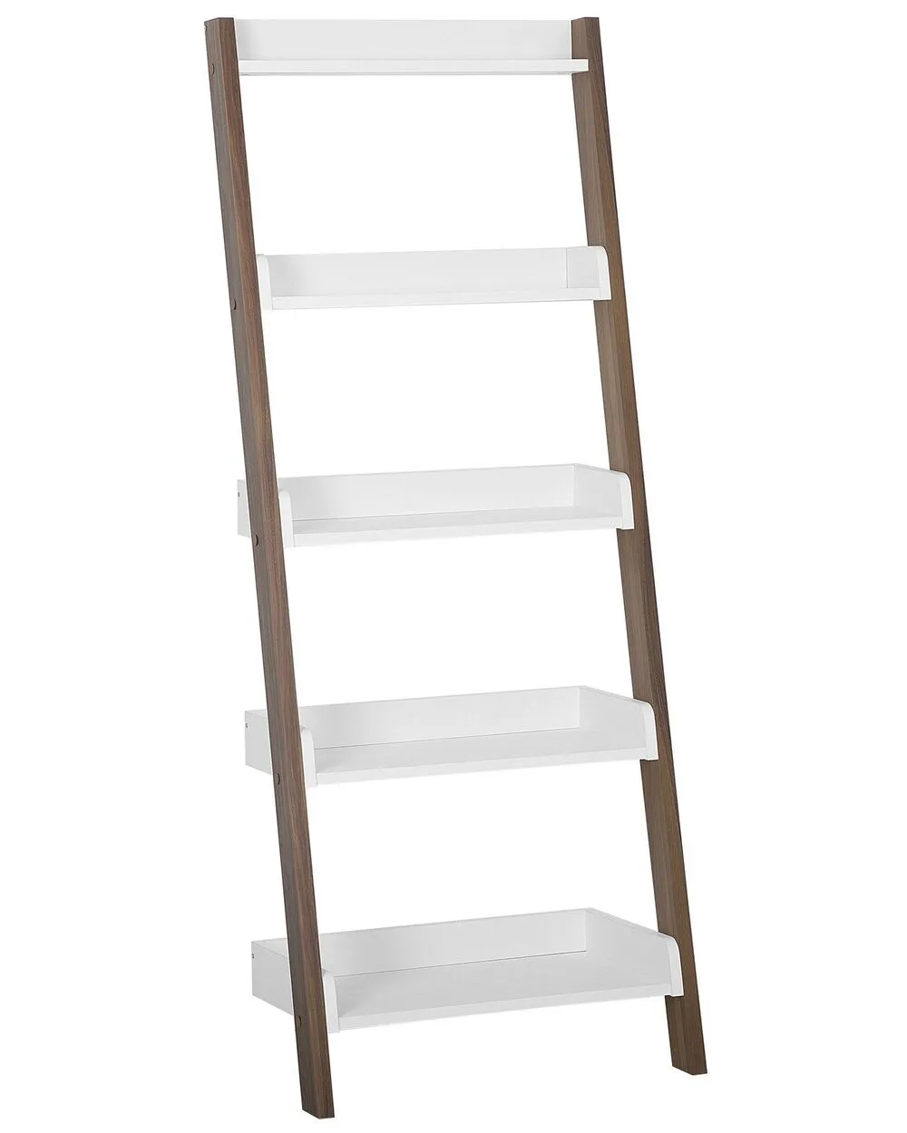 Libreria a 5 ripiani MOBILE TRIO 164 cm Marrone/ Bianco