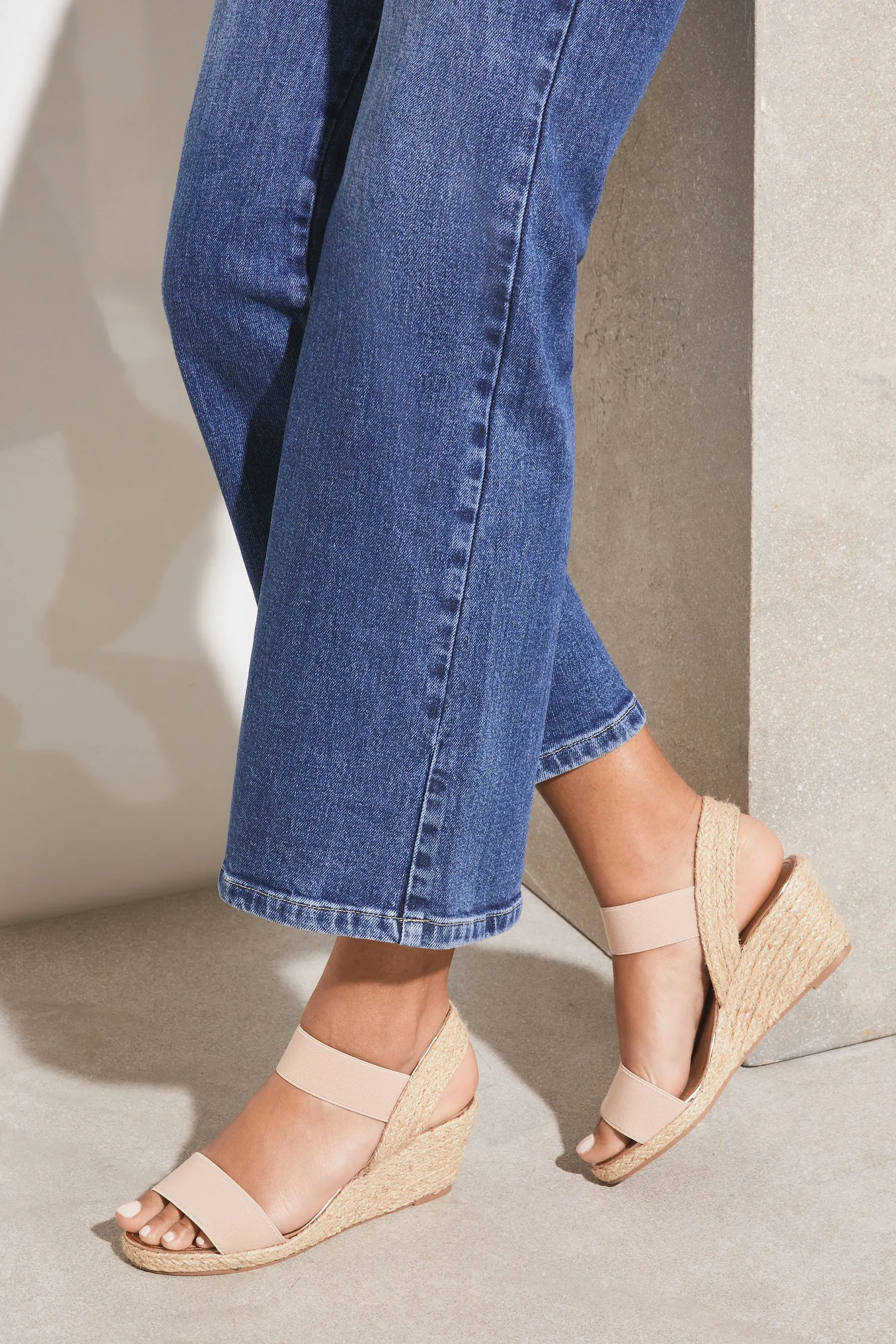 Lipsy - Sandali espadrillas elasticizzati con zeppa bassa