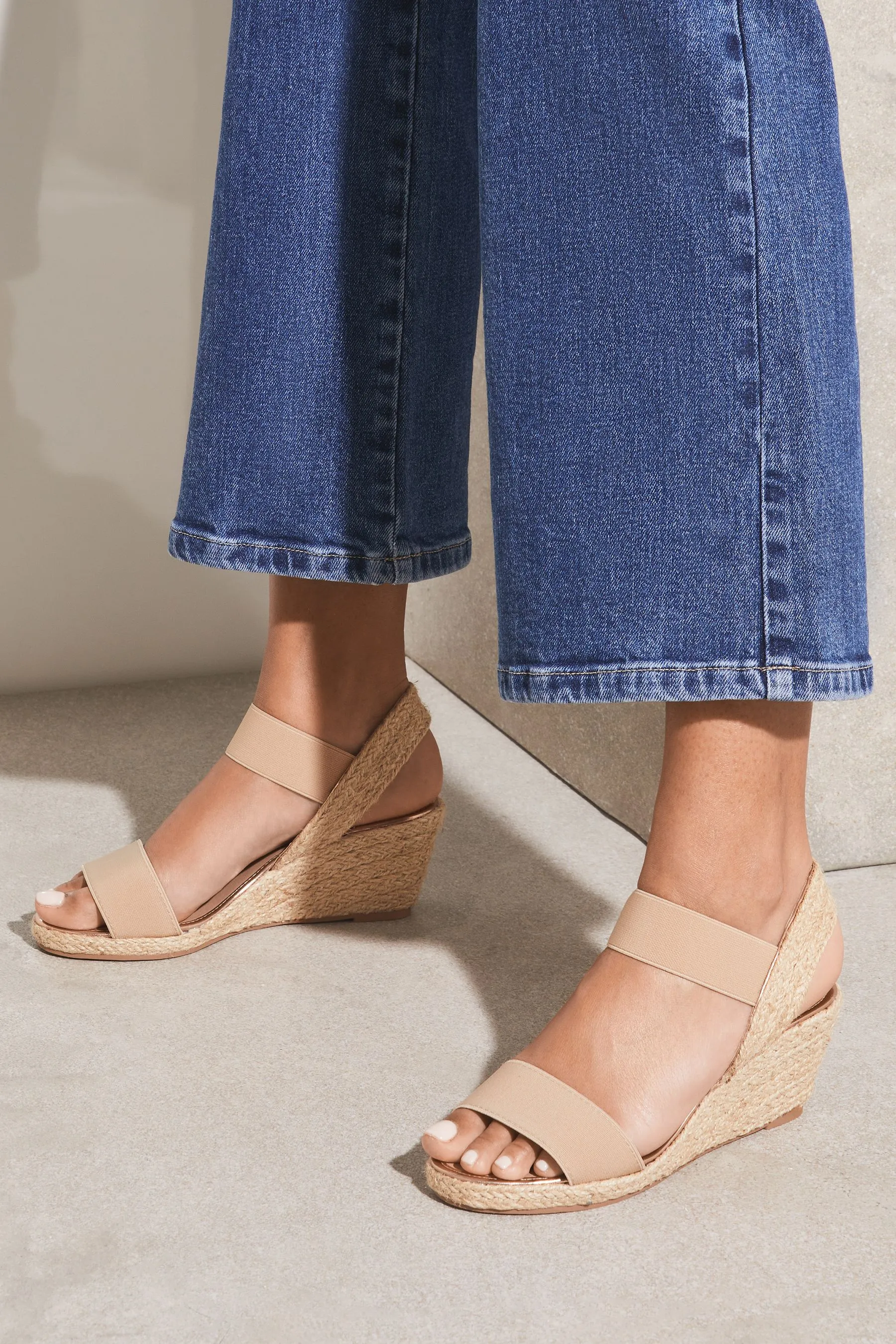 Lipsy - Sandali espadrillas elasticizzati con zeppa bassa