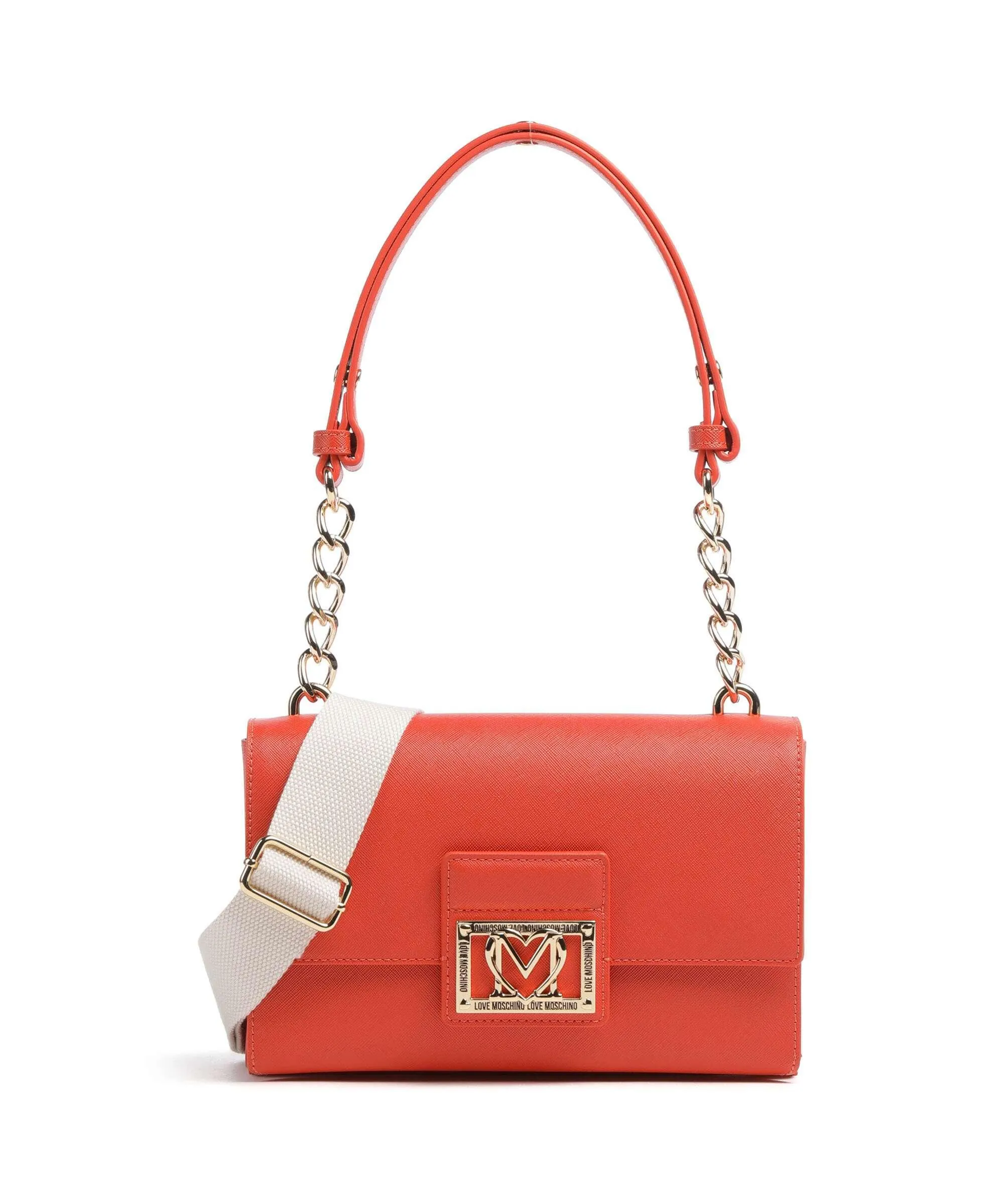  Love Moschino Casual Chic Borsa a spalla pelle sintetica arancio  
