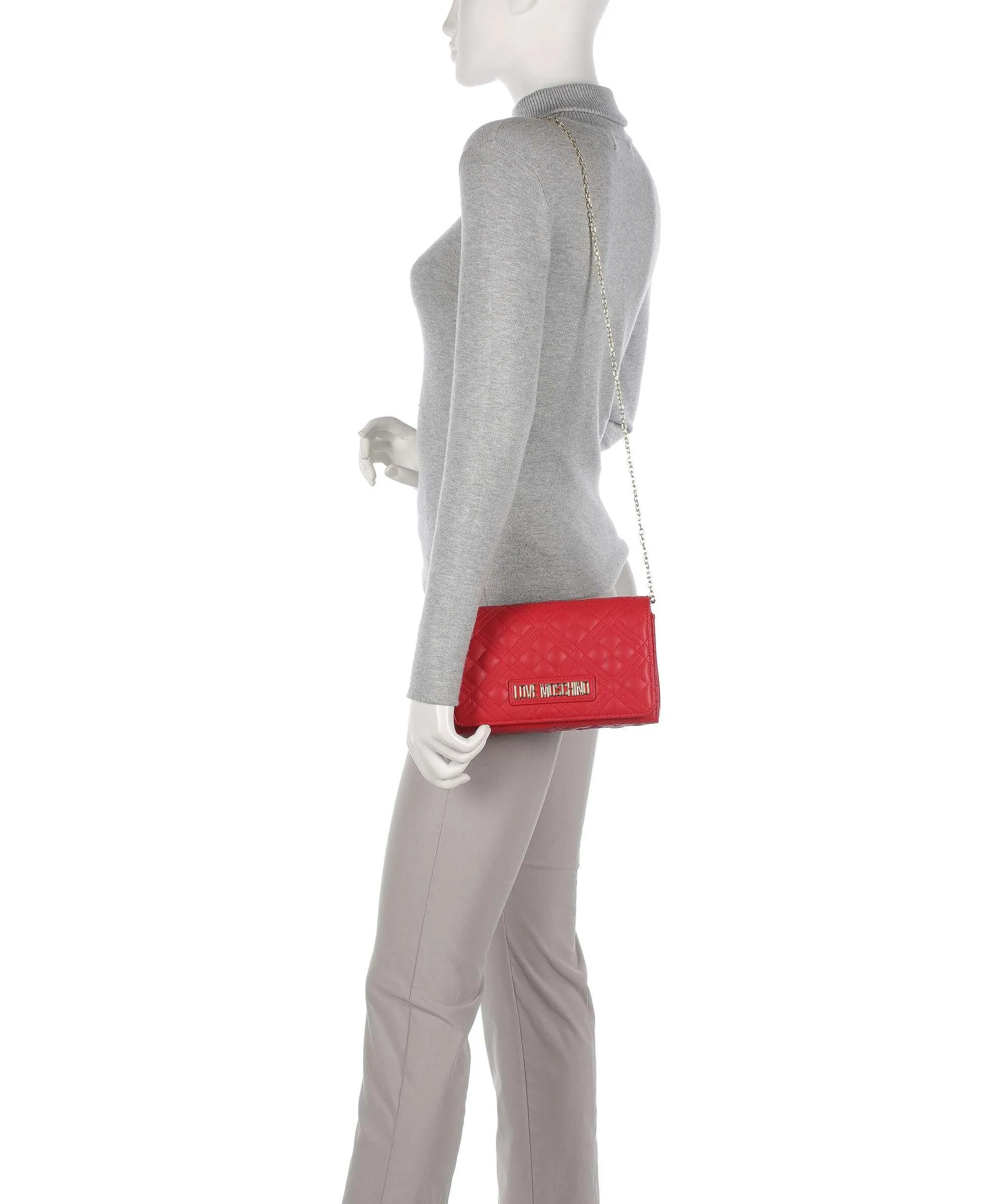  Love Moschino Smart Daily Borsa a tracolla pelle sintetica rosso  