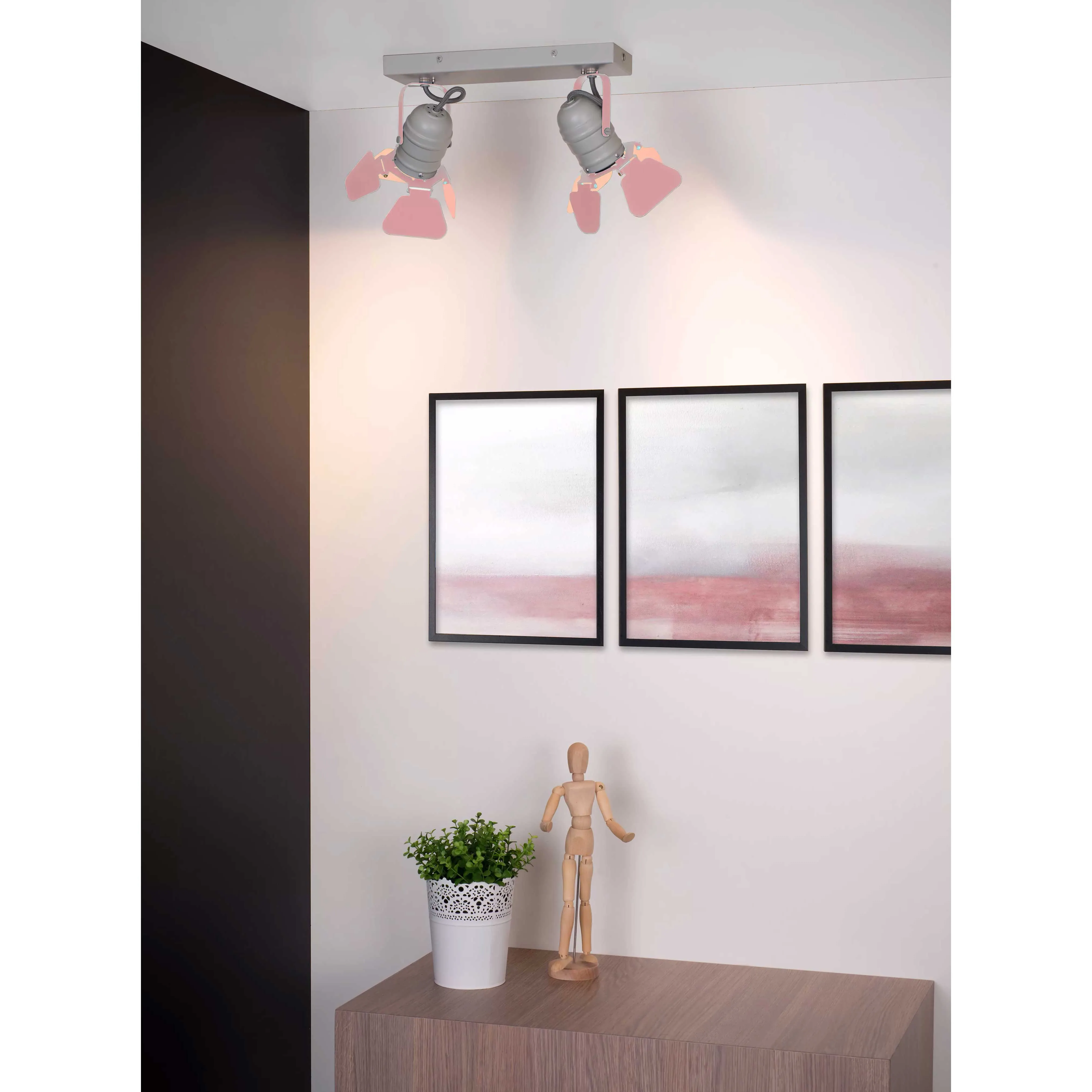 Lucide  Faretto in metallo con doppio diffusore orientabile dal design moderno Picto - 5W
