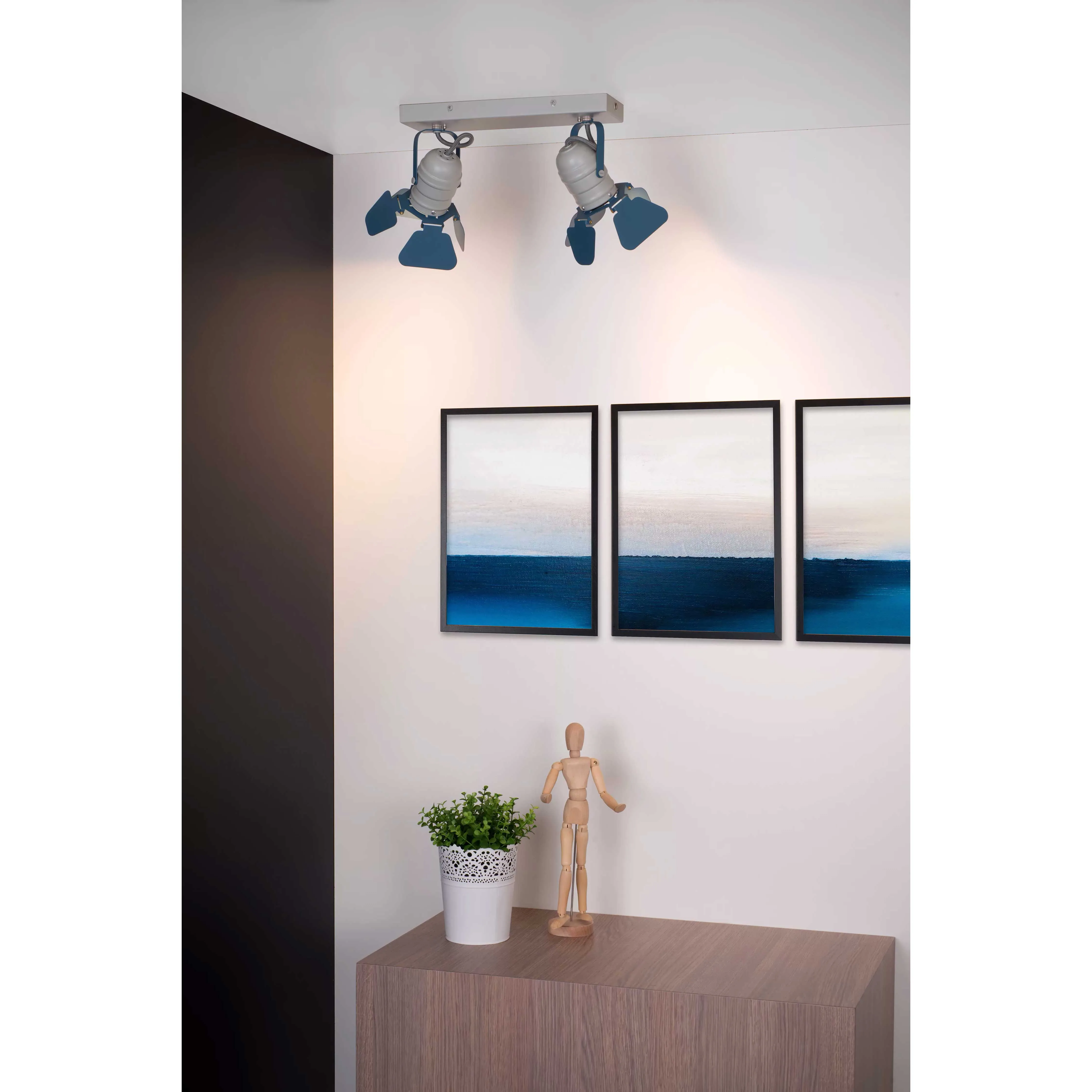 Lucide  Faretto in metallo con doppio diffusore orientabile dal design moderno Picto - 5W