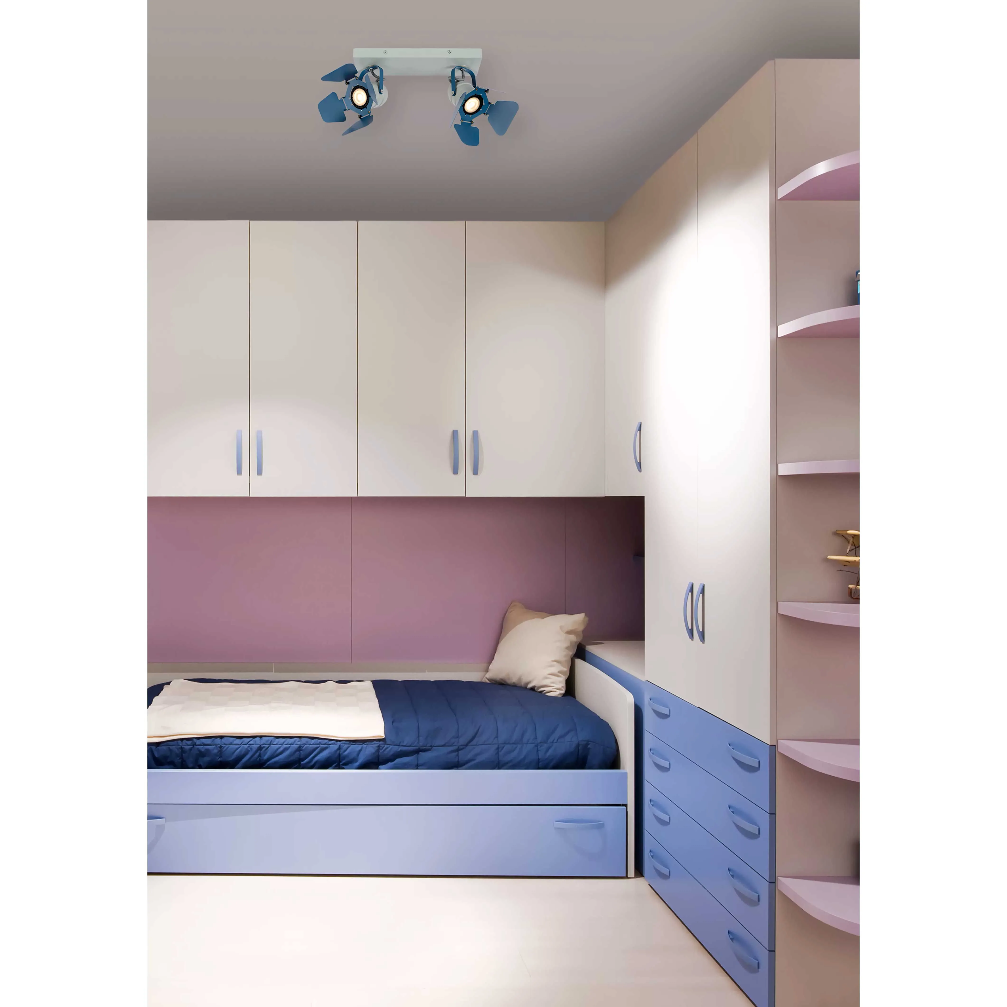 Lucide  Faretto in metallo con doppio diffusore orientabile dal design moderno Picto - 5W