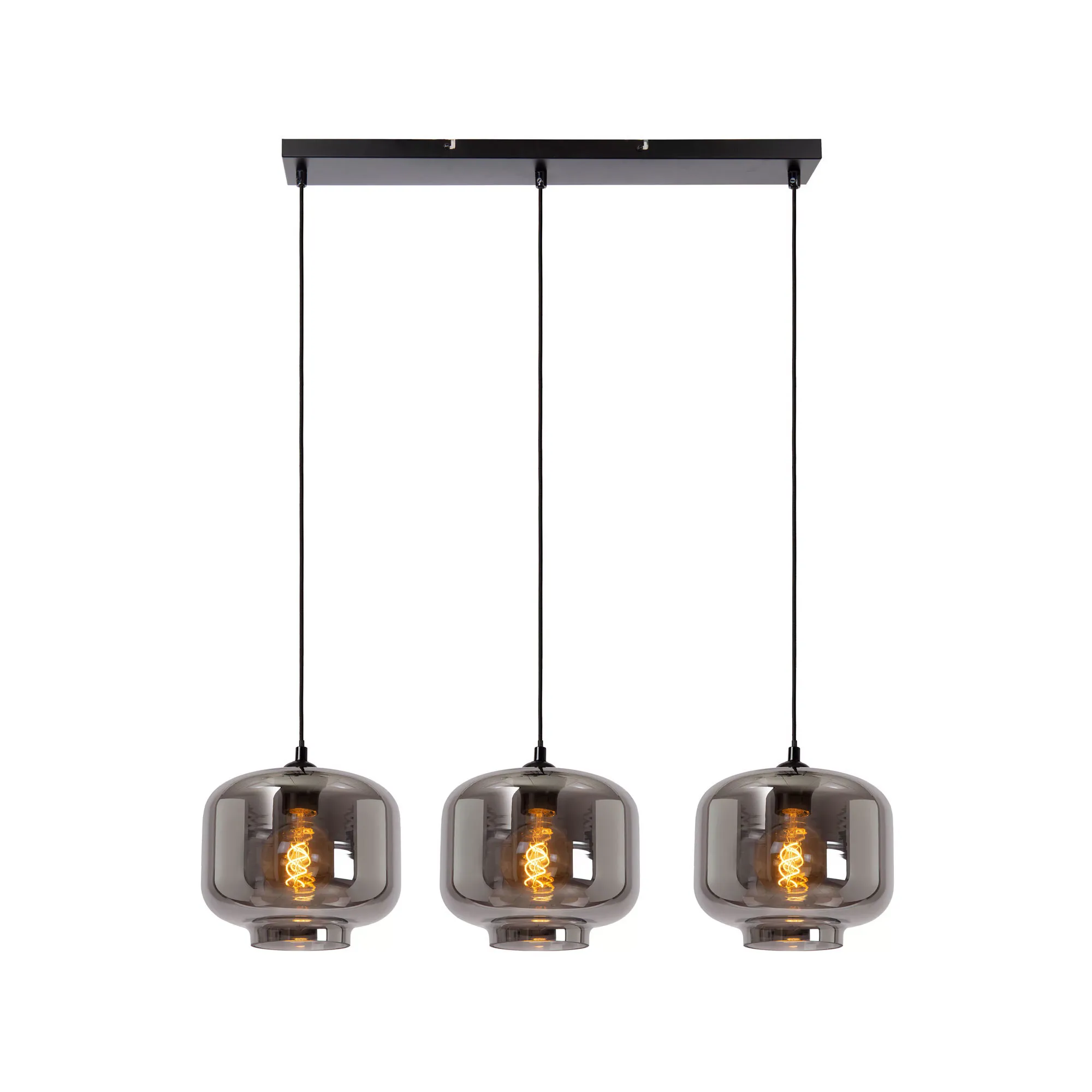 Lucide  Lampada a sospensione con 3 diffusori lineari in vetro dal design moderno Medine - 40W
