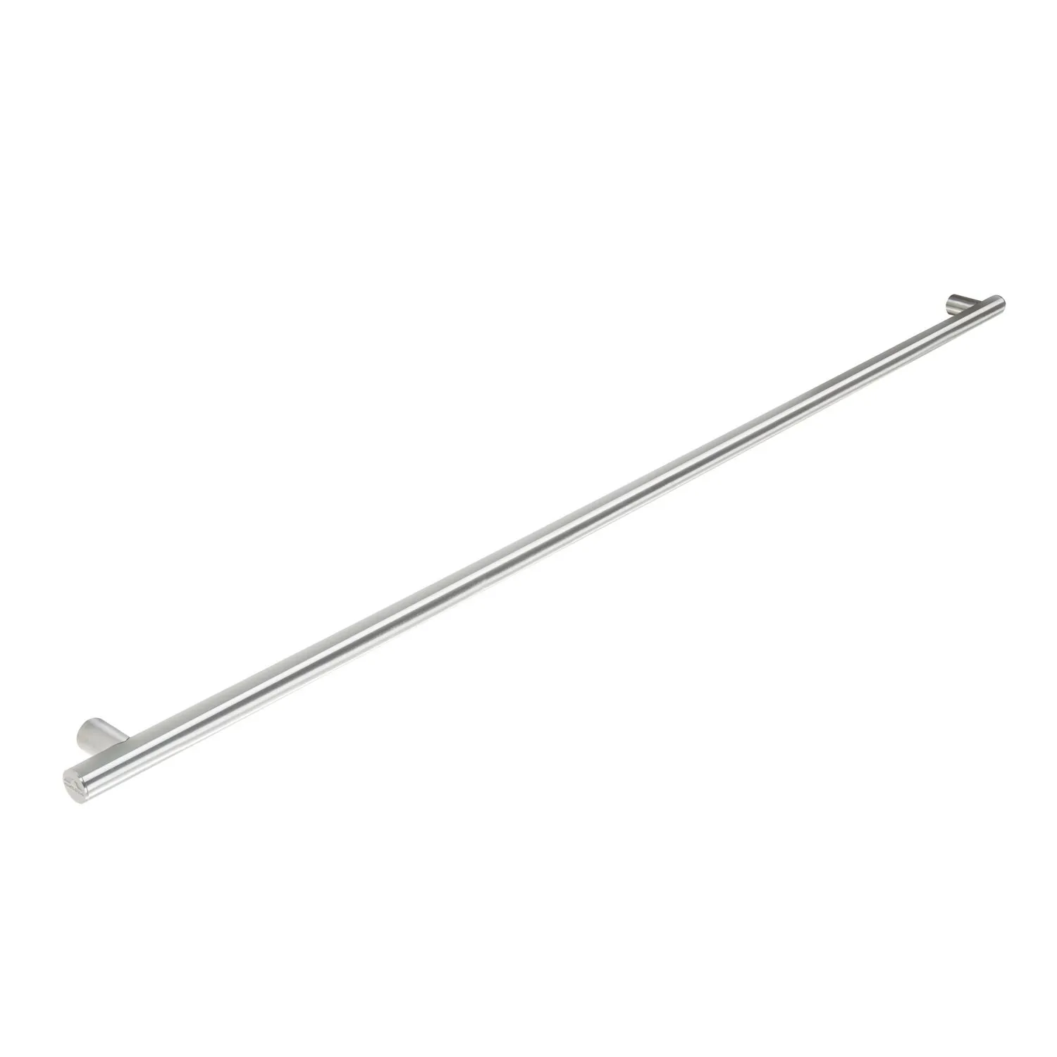 Maniglione verticale senza curve Ada in acciaio satinato 1650 mm