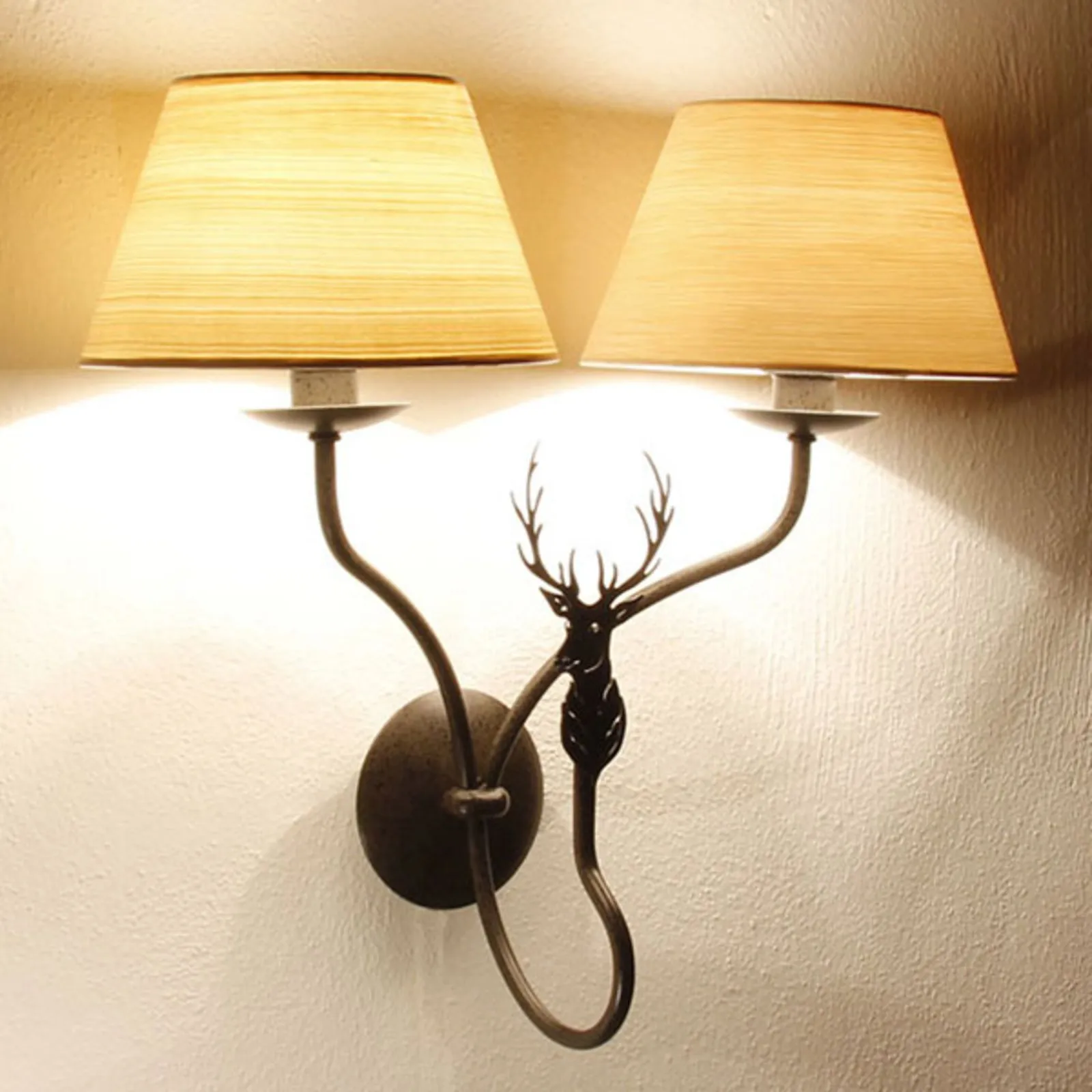 Menzel TH7362 applique 2 luci con cervo