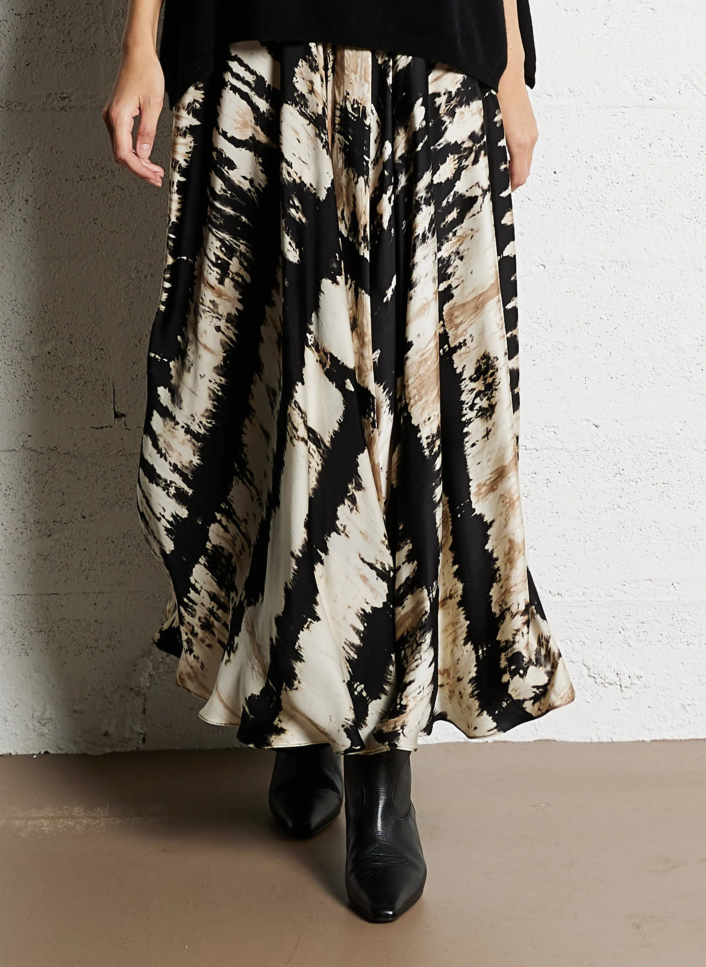  MES DEMOISELLES   FRIM - Gonna midi con stampa tie and dye | Multicolore
