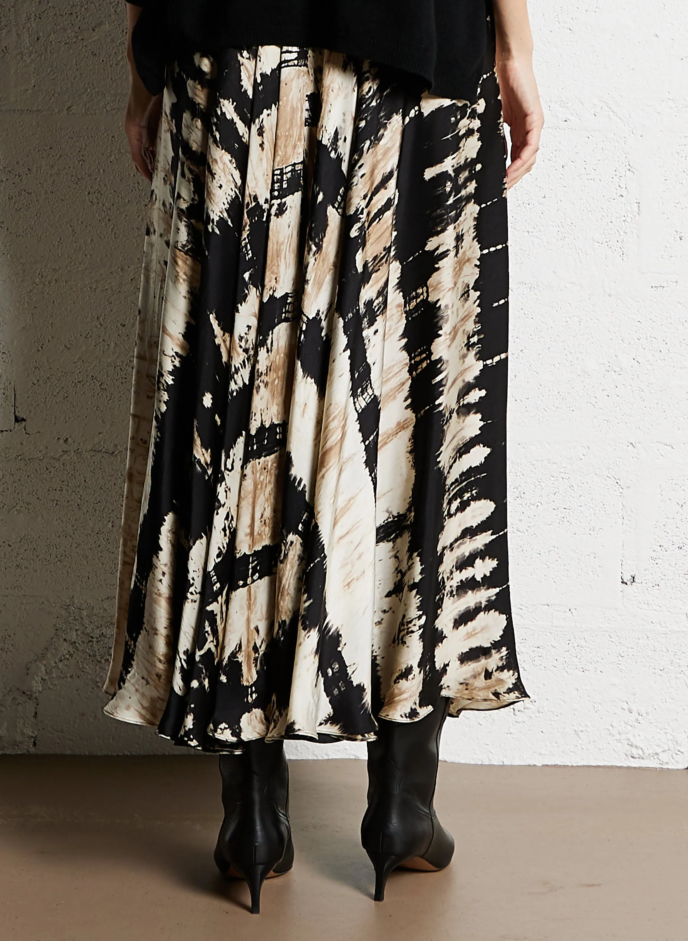  MES DEMOISELLES   FRIM - Gonna midi con stampa tie and dye | Multicolore