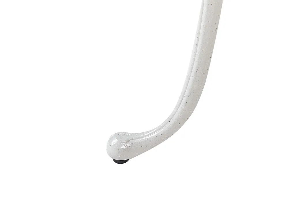 Metal Garden Bistro Table ø 61 cm White DASCIO