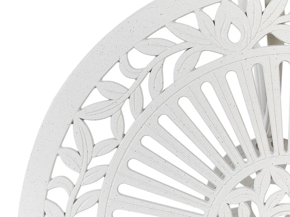 Metal Garden Bistro Table ø 61 cm White DASCIO