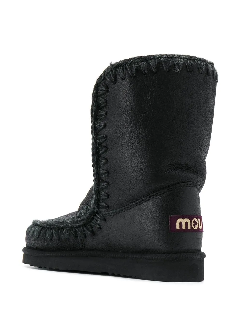 Mou-Stivali Eskimo con cuciture a contrasto