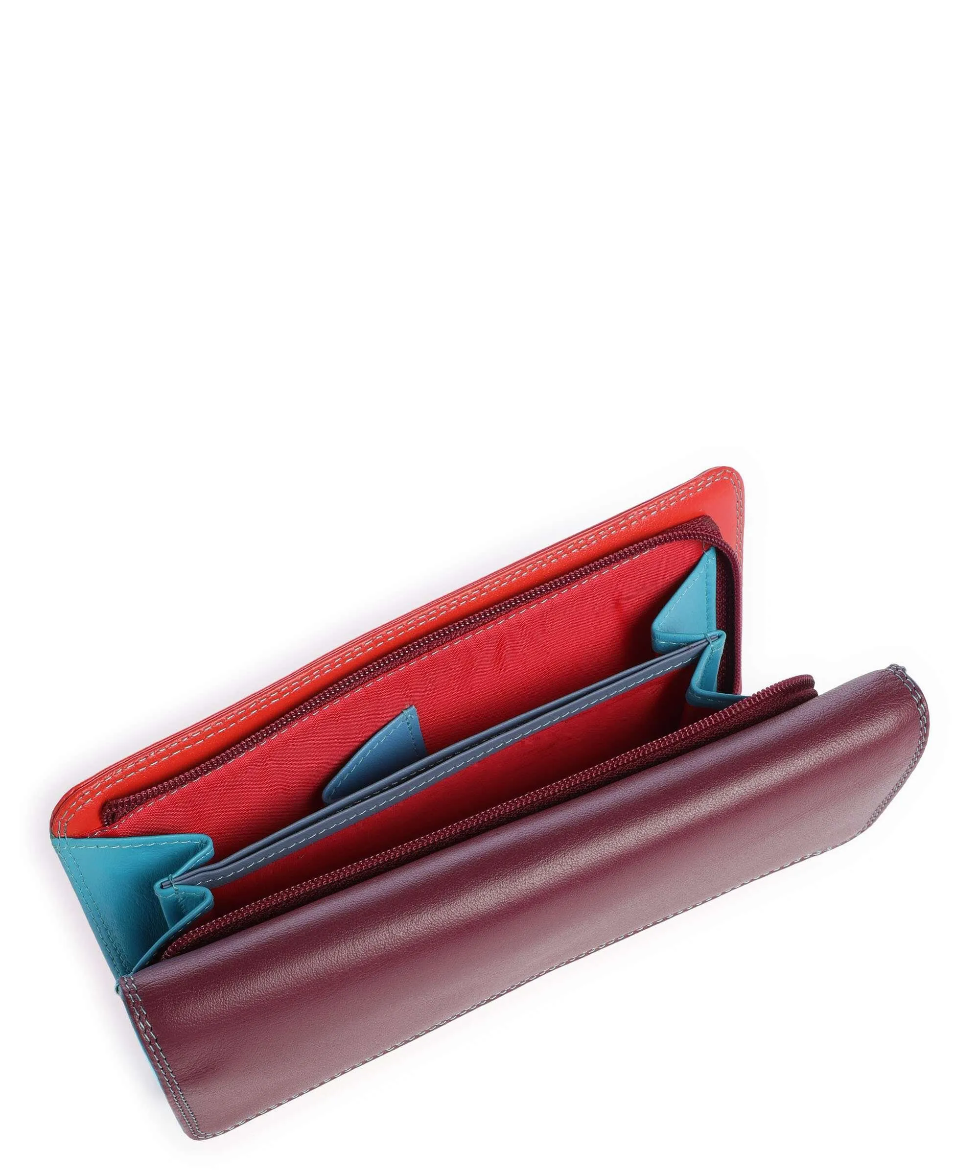  Mywalit RFID Portafoglio pelle di vacchetta finemente grana multicolore  