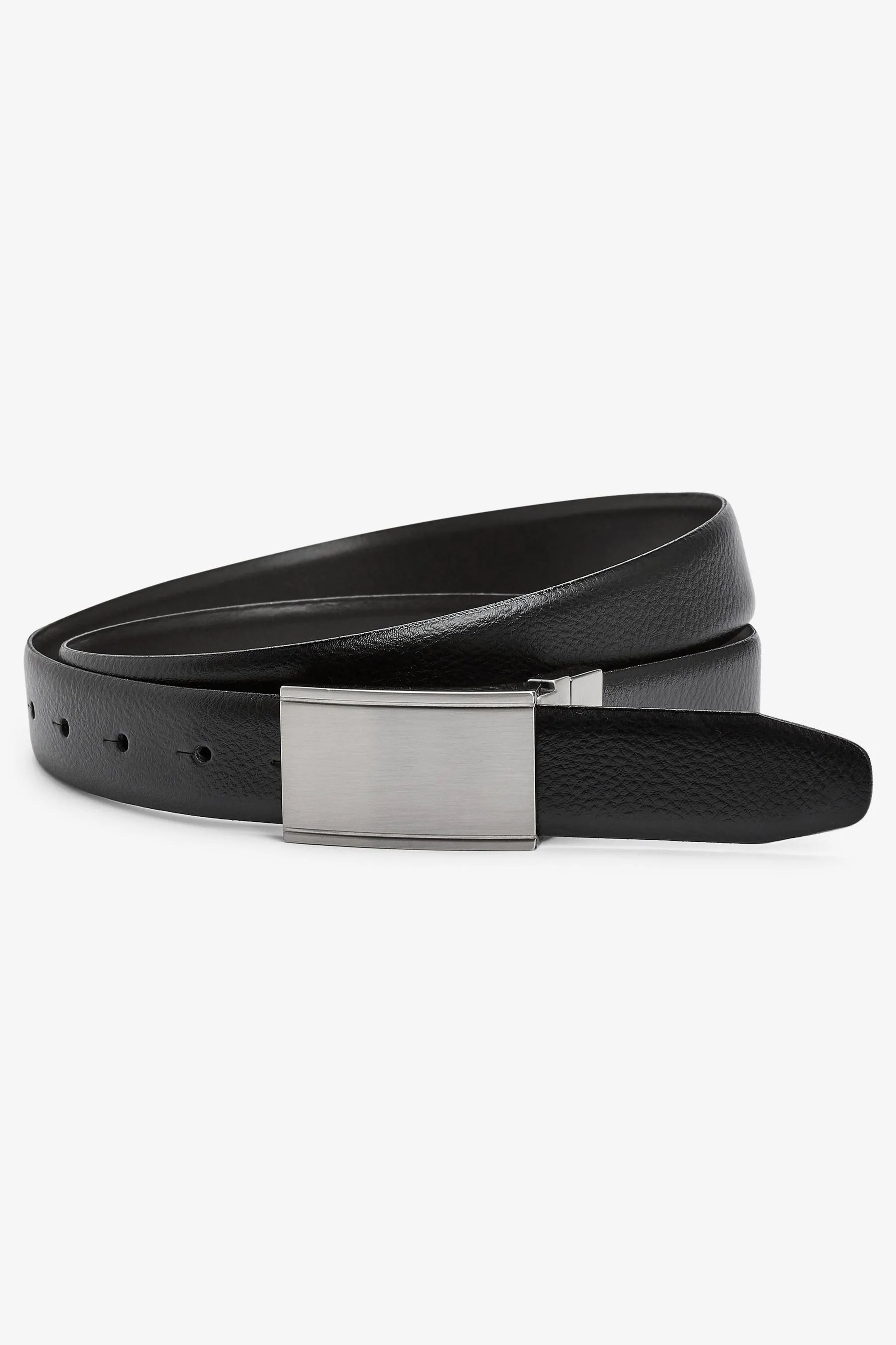 Nero  - Signature - Cintura in pelle con placca