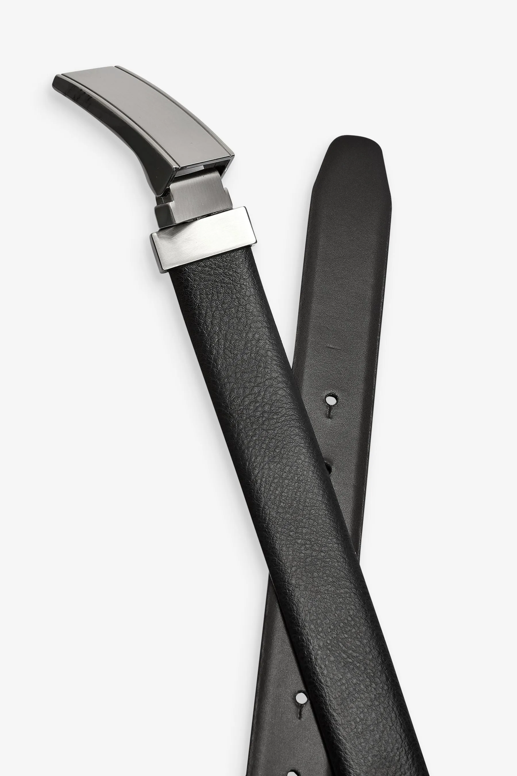 Nero  - Signature - Cintura in pelle con placca