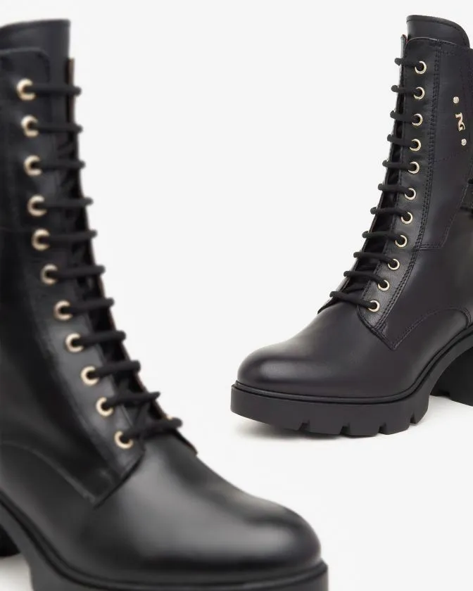 NeroGiardini Anfibi I411902D-100 in pelle nero