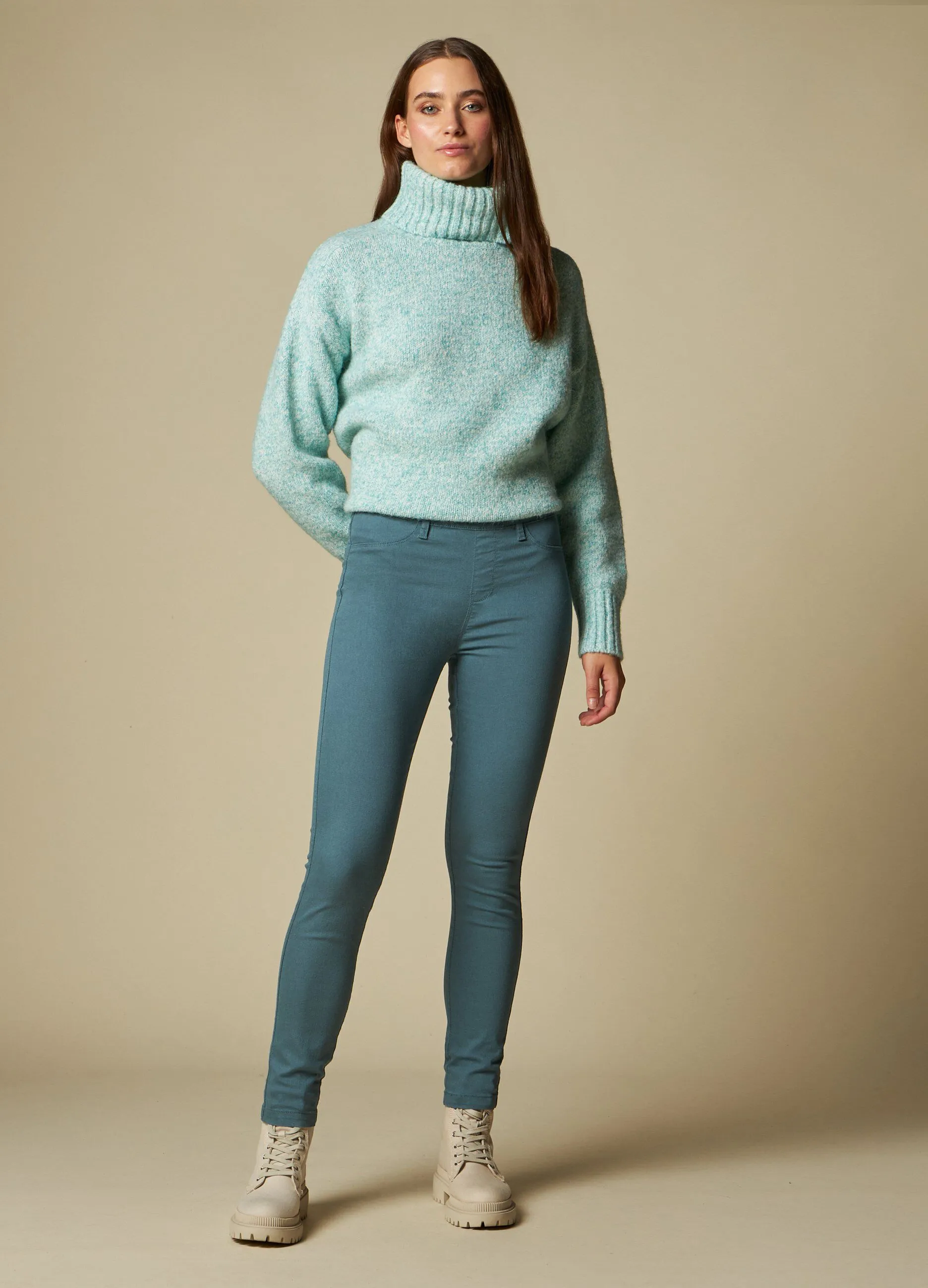 NICE & CHIC  Treggings in cotone stretch donna