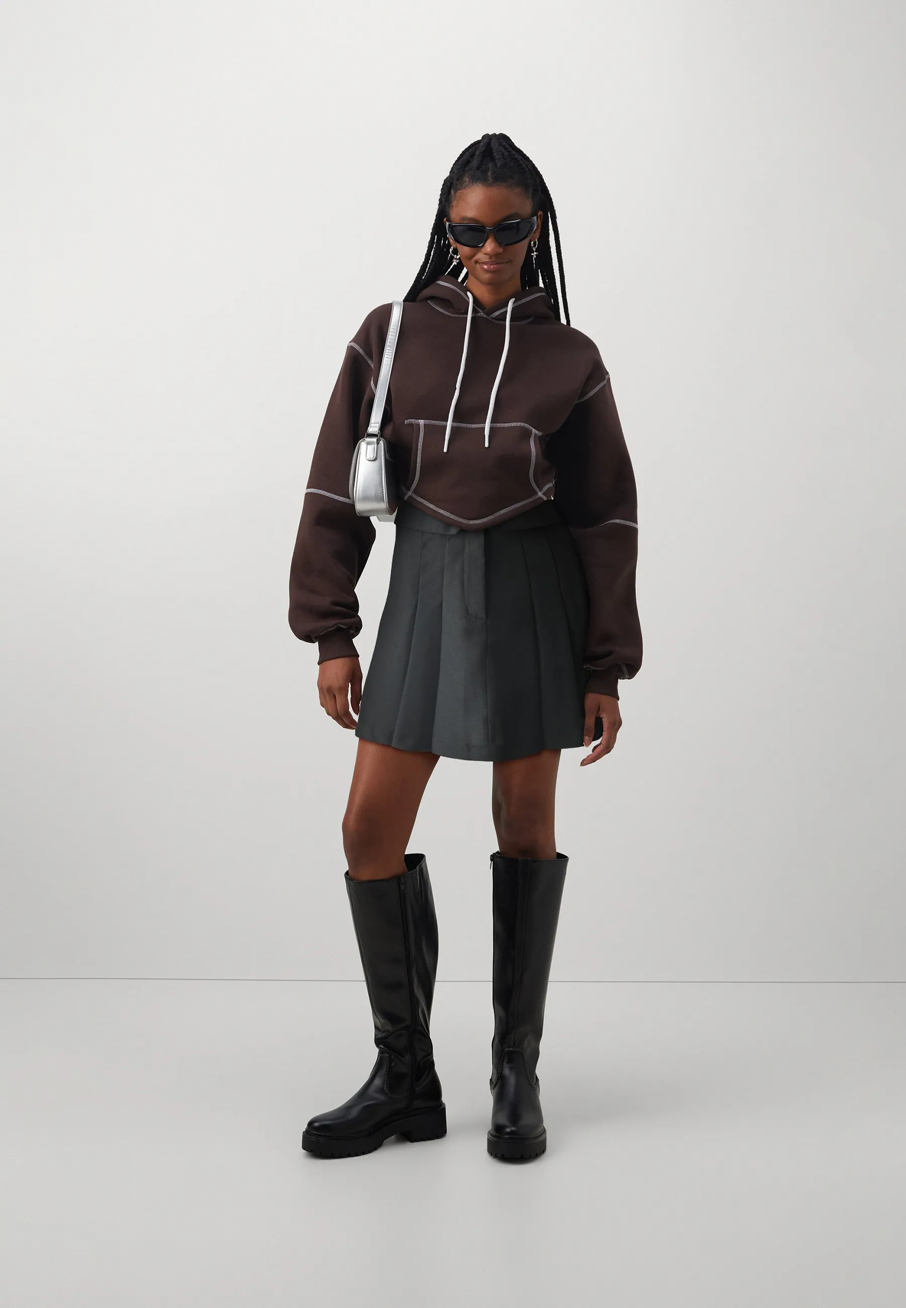 NMELLEN PLEATED MINI SKIRT - Gonna a pieghe
