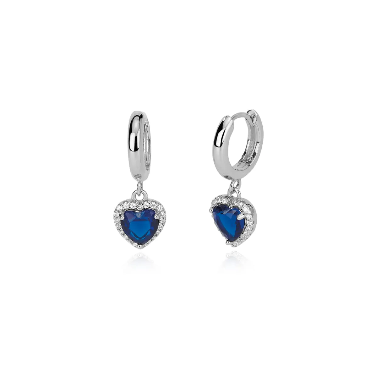 Orecchini con Cuore Zaffiro Mabina Gioielli 563376