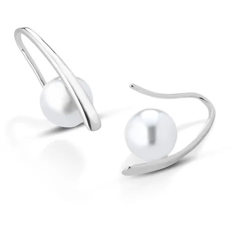  Orecchini in argento con perle decorative