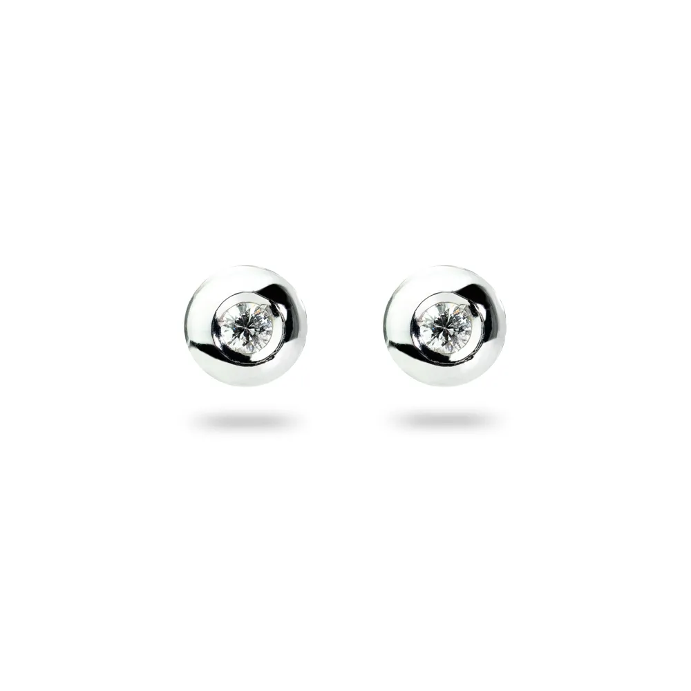Orecchini Punto Luce in Oro Bianco con Diamanti – 1872250