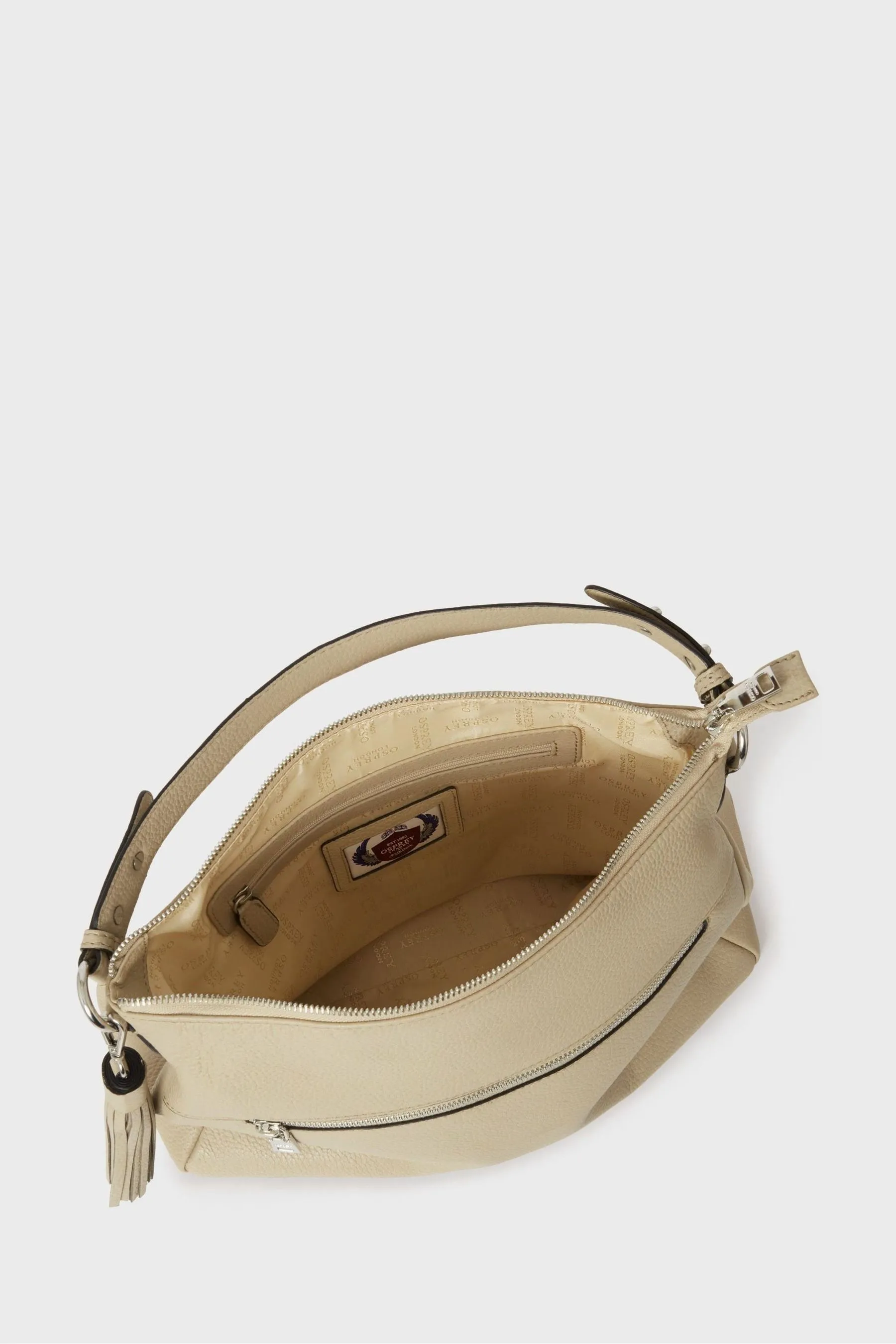 OSPREY LONDON Naturale - The Stella - Borsa hobo in pelle