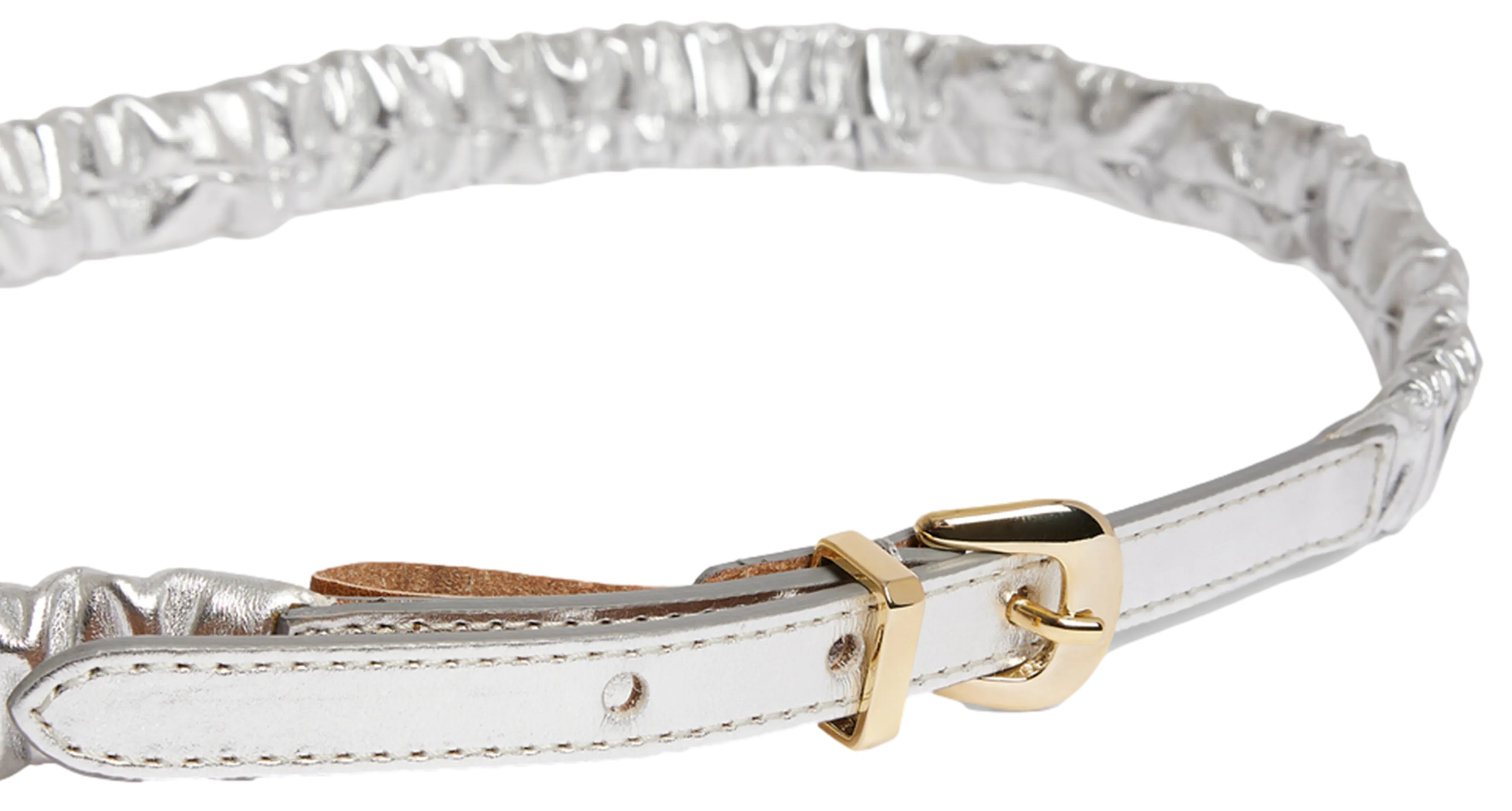  PABLO   DEVI - - 100 Pelle,- Fibbia élégante in pelle con dettagli dorati,- Larghezza: 2,3 cm,- Prodotta in Italia. | Grigio