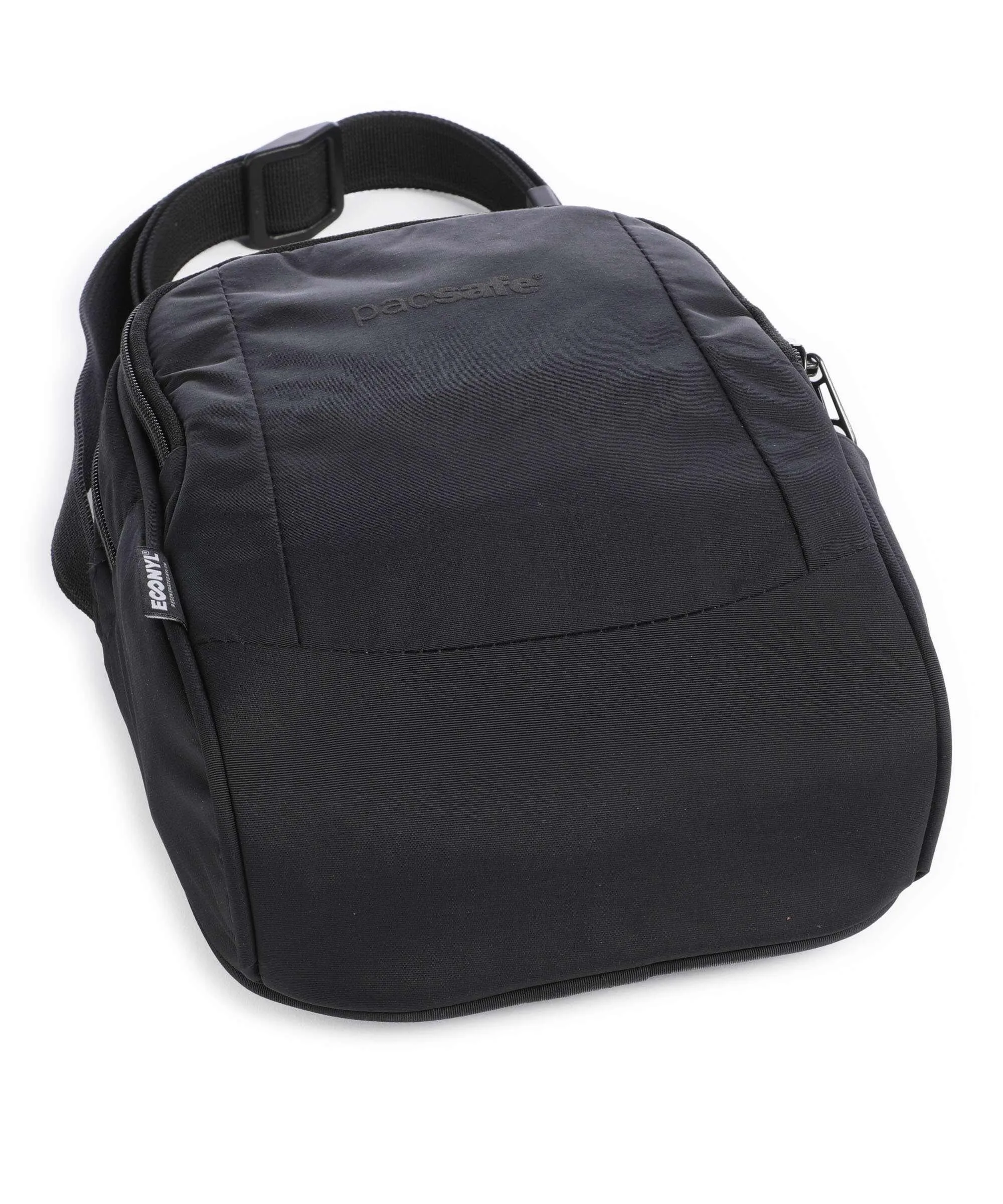  Pacsafe LS 100 Borsa a tracolla econyl nylon nero  