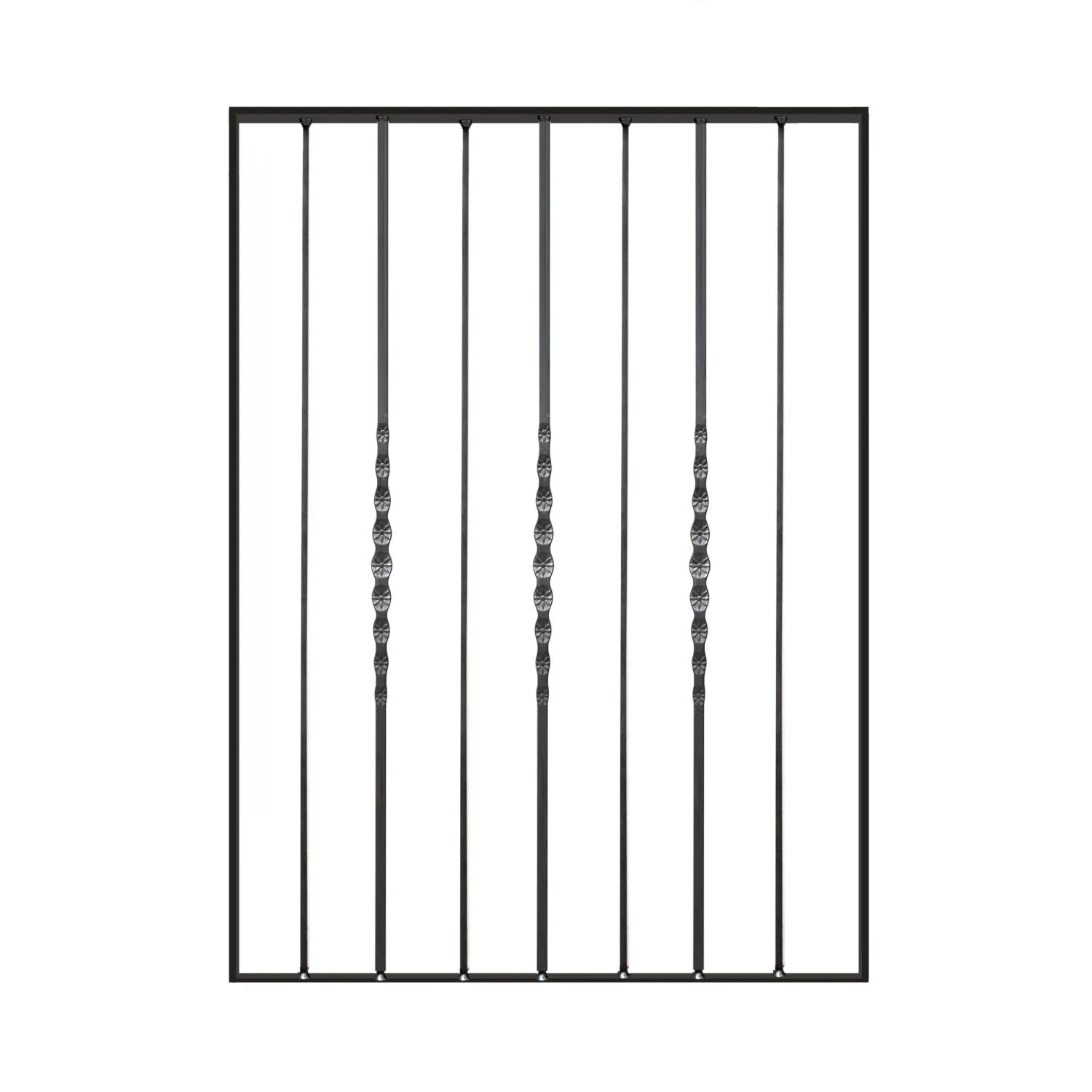 Pannello ornamentale per recinzione modulare H1012 x 850 mm in ferro zincato