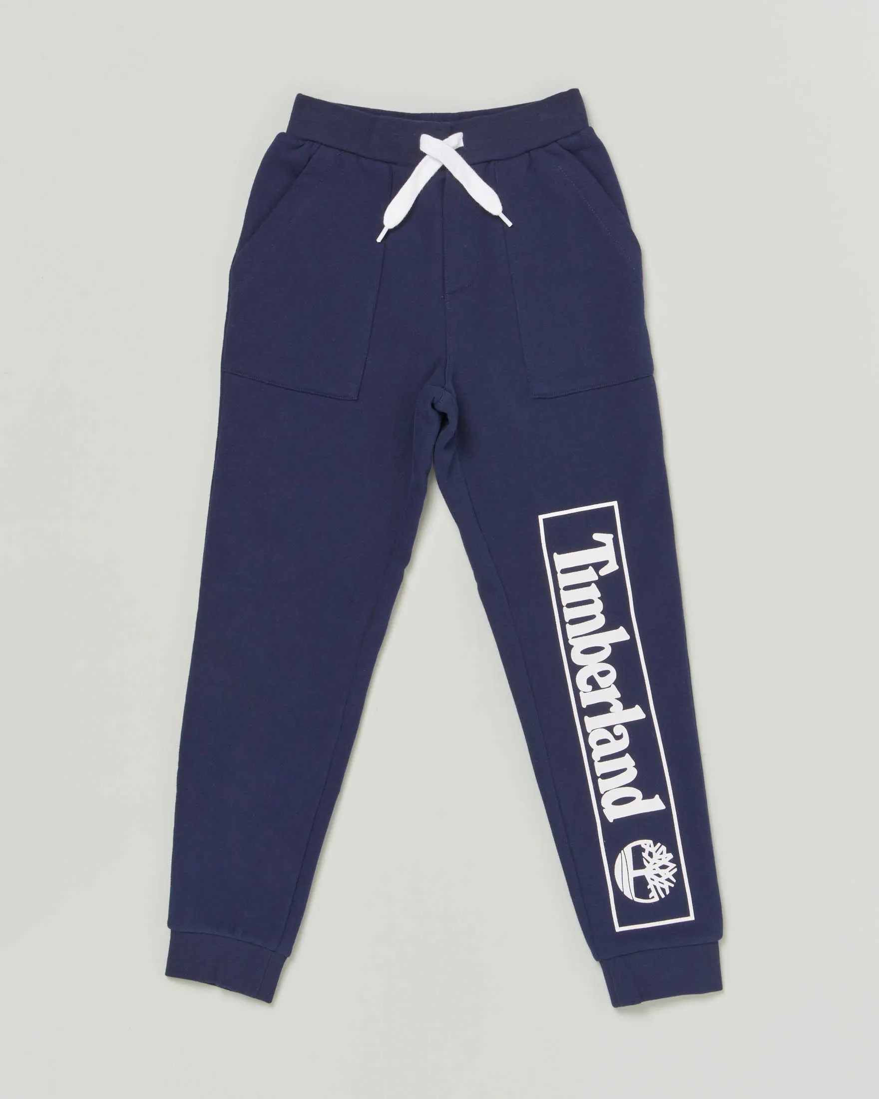 Pantalone in felpa blu con maxi logo 14-16 anni